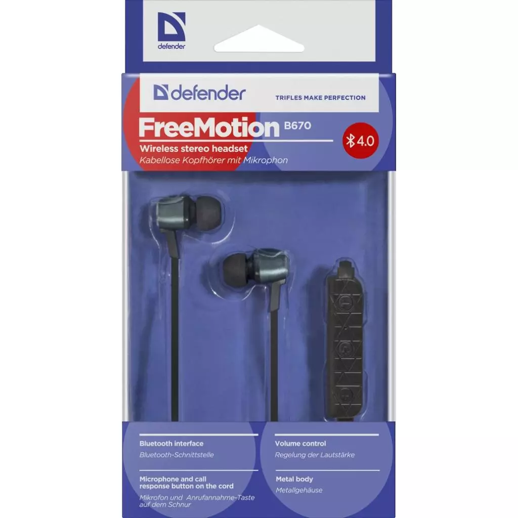 Наушники Defender FreeMotion B670 Bluetooth Black (63670) - 7 Наушники Defender FreeMotion B670 Bluetooth Black (63670) - 7
