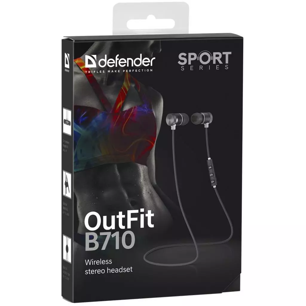 Наушники Defender OutFit B710 Black-White (63710) - 9 Наушники Defender OutFit B710 Black-White (63710) - 9
