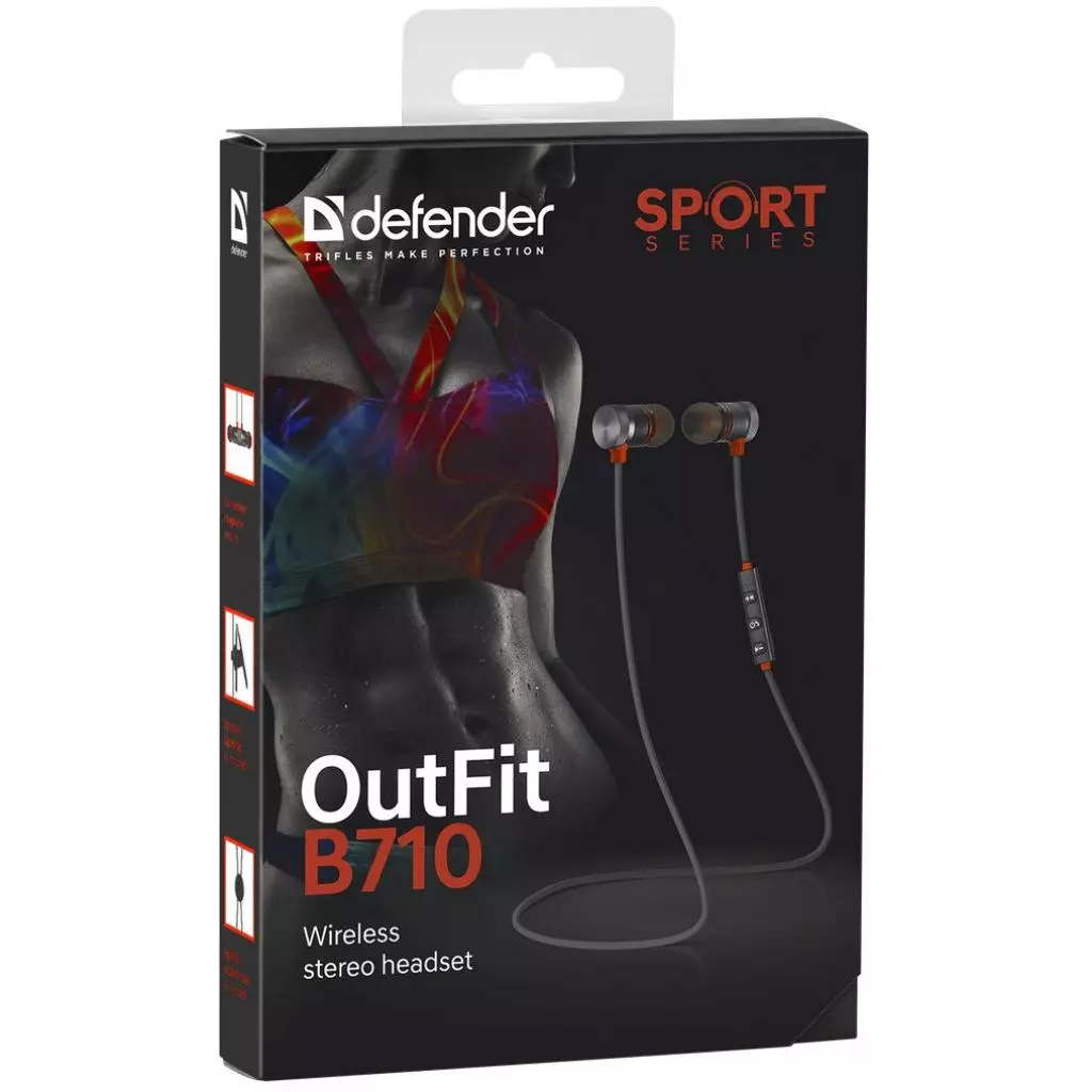 Наушники Defender OutFit B710 Black-Orange (63712) - 9 Наушники Defender OutFit B710 Black-Orange (63712) - 9