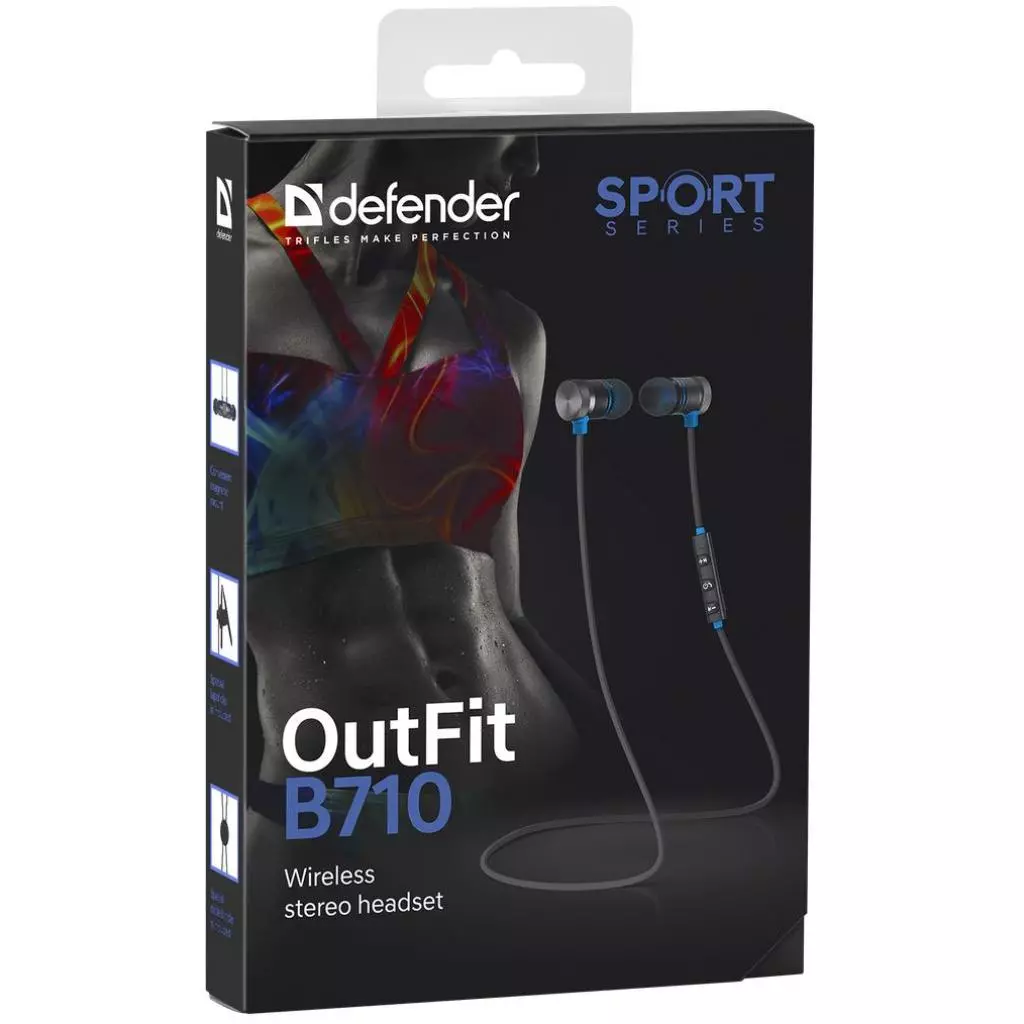 Наушники Defender OutFit B710 Black-Blue (63711) - 9