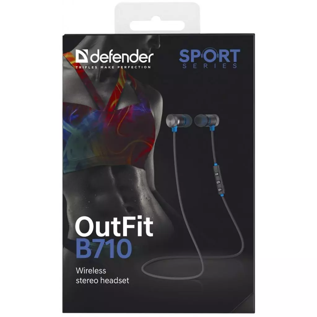 Наушники Defender OutFit B710 Black-Blue (63711) - 10