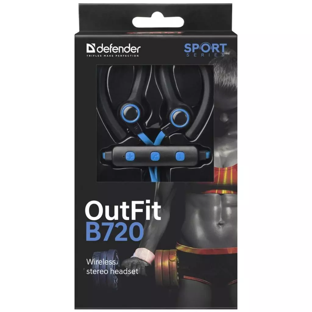 Наушники Defender OutFit B720 Black-Blue (63720) - 2 Наушники Defender OutFit B720 Black-Blue (63720) - 2