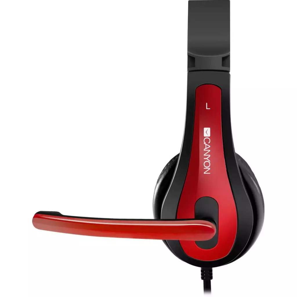 Наушники Canyon HSC-1 Black-Red (CNS-CHSC1BR) - 3 Наушники Canyon HSC-1 Black-Red (CNS-CHSC1BR) - 3