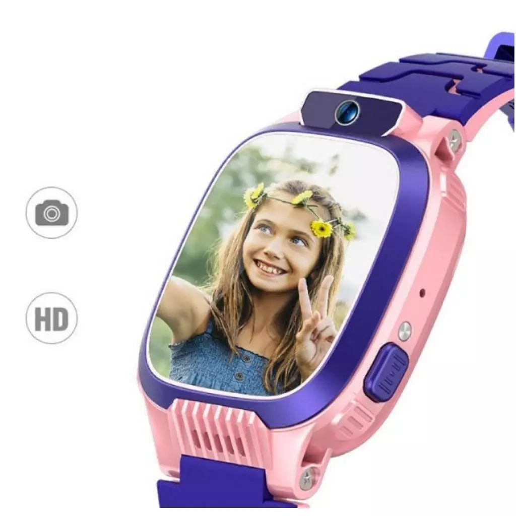Смарт-часы Extradigital WTC03 Pink / Purple Kids smart watch-phone (ESW2303) - 5 Смарт-часы Extradigital WTC03 Pink / Purple Kids smart watch-phone (ESW2303) - 5