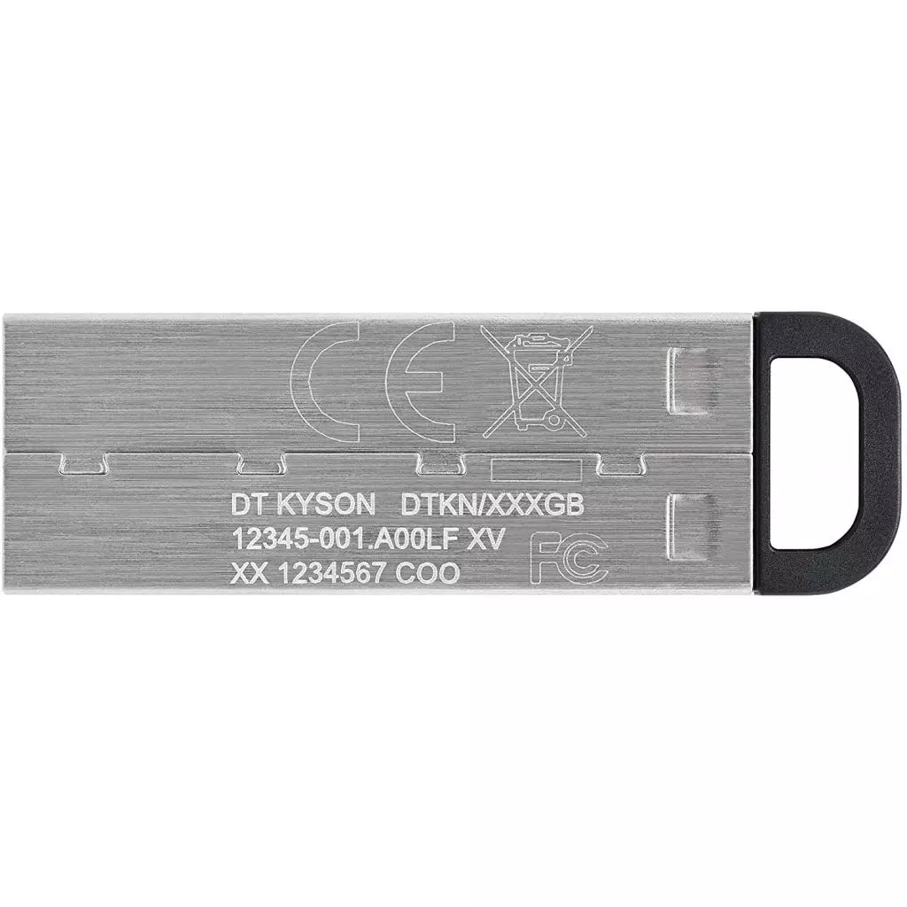 USB флеш накопитель Kingston 256GB DT Kyson Silver/Black USB 3.2 (DTKN/256GB) - 2