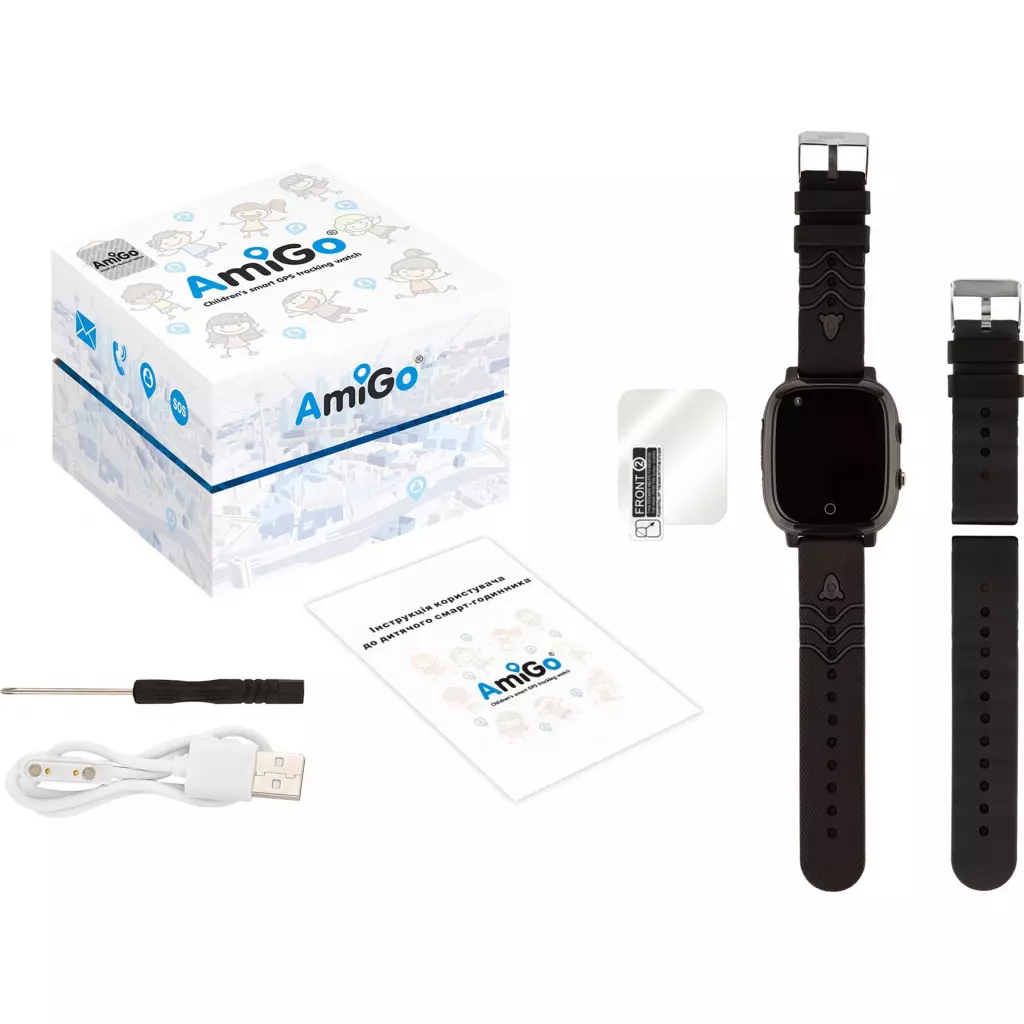 Смарт-часы Amigo GO005 4G WIFI Kids waterproof Thermometer Black (747016) - 5 Смарт-часы Amigo GO005 4G WIFI Kids waterproof Thermometer Black (747016) - 5