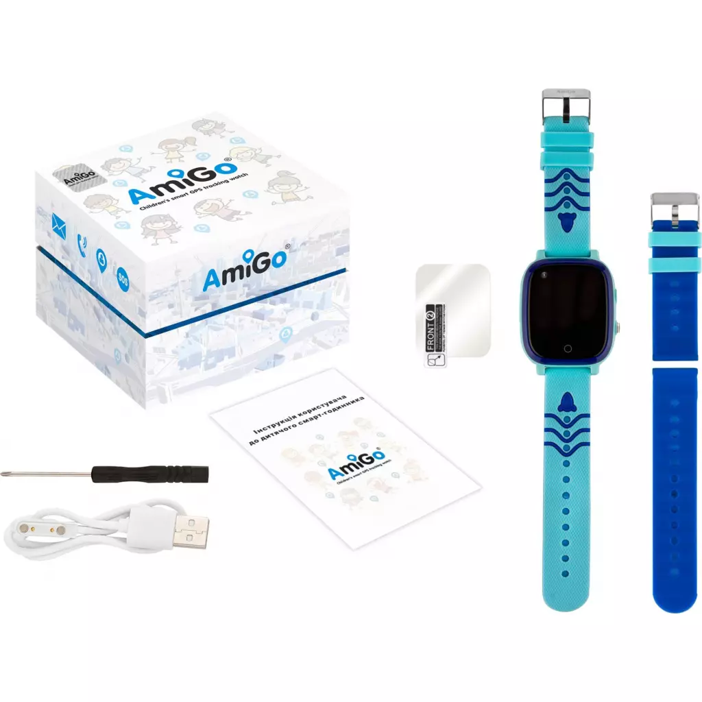 Смарт-часы Amigo GO005 4G WIFI Kids waterproof Thermometer Blue (747017) - 5 Смарт-часы Amigo GO005 4G WIFI Kids waterproof Thermometer Blue (747017) - 5