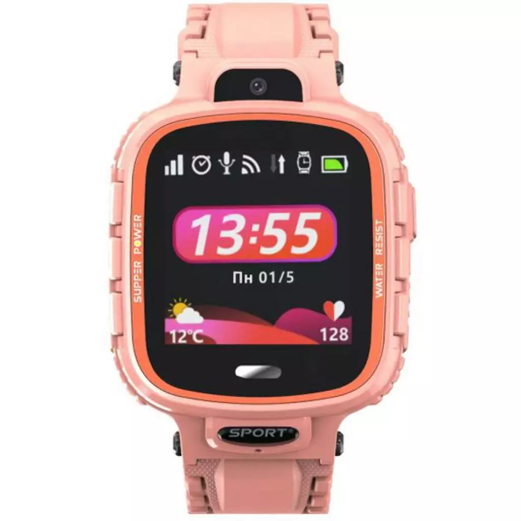 Смарт-часы GoGPS ME K27 Pink Kids watch-phone GPS (K27PK) - 1 Смарт-часы GoGPS ME K27 Pink Kids watch-phone GPS (K27PK) - 1