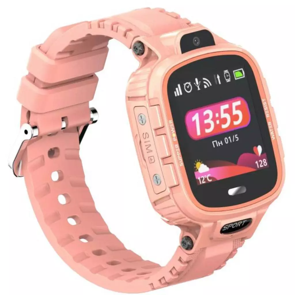 Смарт-часы GoGPS ME K27 Pink Kids watch-phone GPS (K27PK) - 2 Смарт-часы GoGPS ME K27 Pink Kids watch-phone GPS (K27PK) - 2