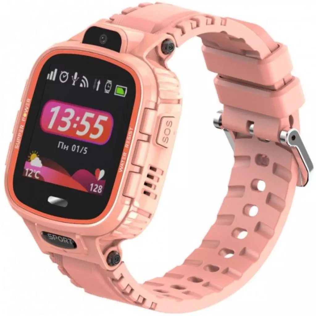 Смарт-часы GoGPS ME K27 Pink Kids watch-phone GPS (K27PK)