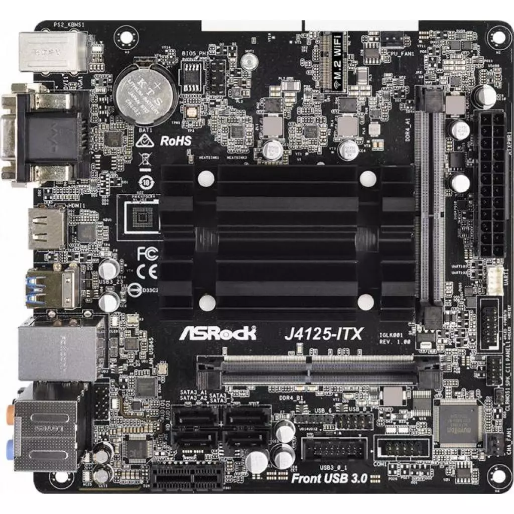 Материнская плата ASRock J4125-ITX - 1 Материнская плата ASRock J4125-ITX - 1