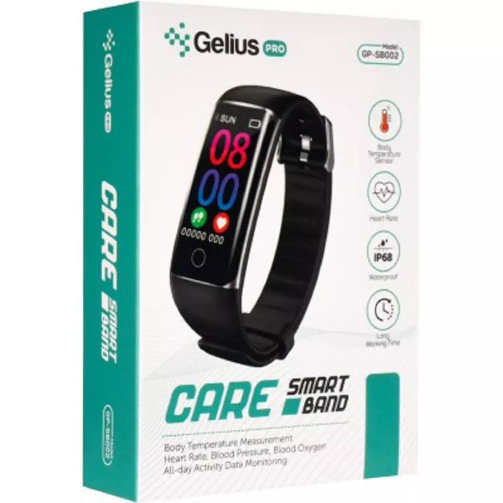 Фитнес браслет Gelius ProGP-SB002(SMARTBAND)(IP68)Black - 9 Фитнес браслет Gelius ProGP-SB002(SMARTBAND)(IP68)Black - 9