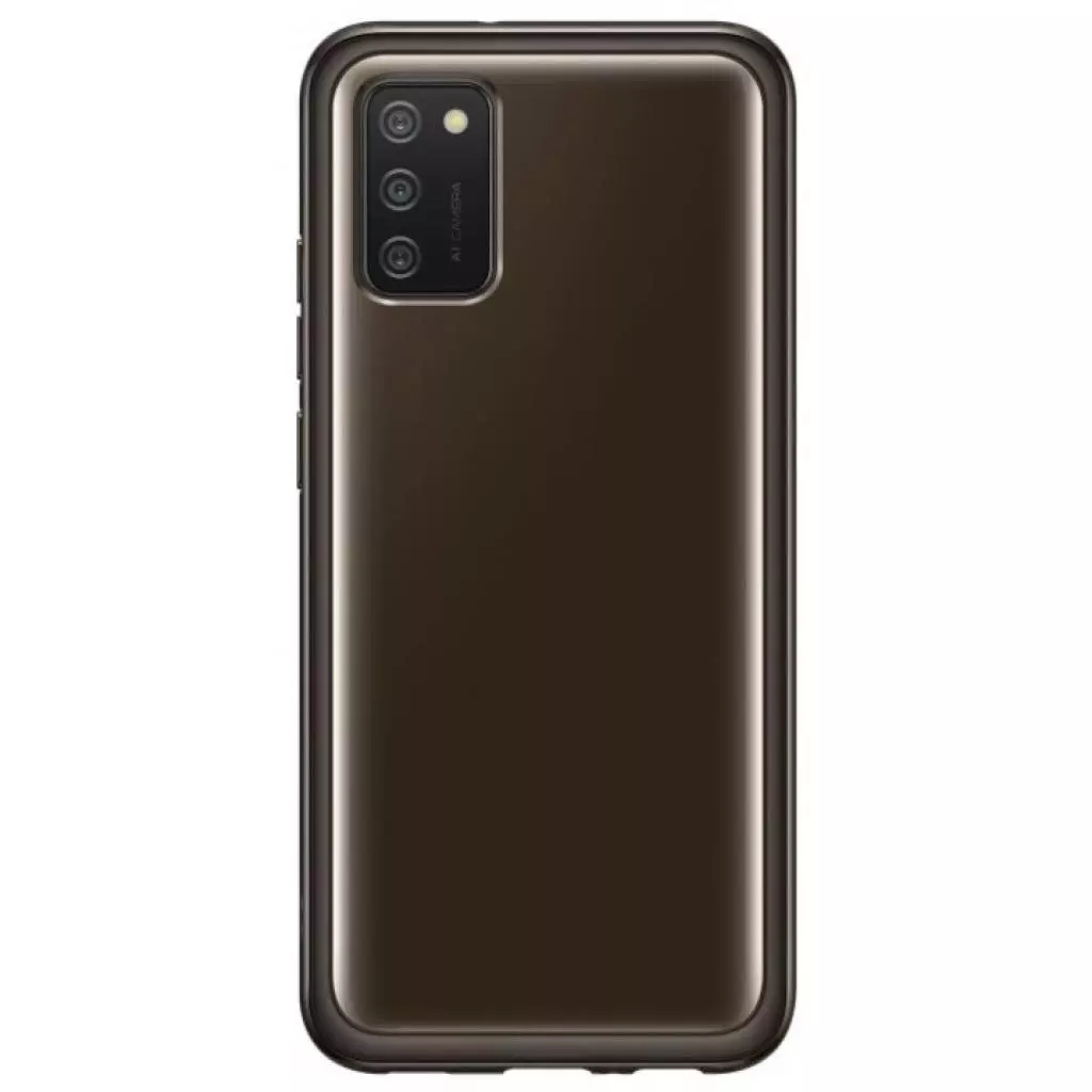 Чехол для моб. телефона Samsung Soft Clear Cover Galaxy A02s (A025) Black (EF-QA025TBEGRU) - 1 Чехол для моб. телефона Samsung Soft Clear Cover Galaxy A02s (A025) Black (EF-QA025TBEGRU) - 1
