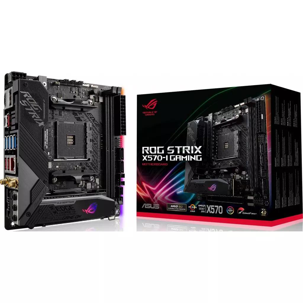Материнская плата ASUS ROG STRIX X570-I GAMING - 8 Материнская плата ASUS ROG STRIX X570-I GAMING - 8