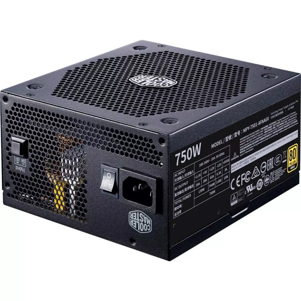 Блок питания CoolerMaster 750W Master V Gold (MPY-7501-AFAAGV-EU) - 4 Блок питания CoolerMaster 750W Master V Gold (MPY-7501-AFAAGV-EU) - 4