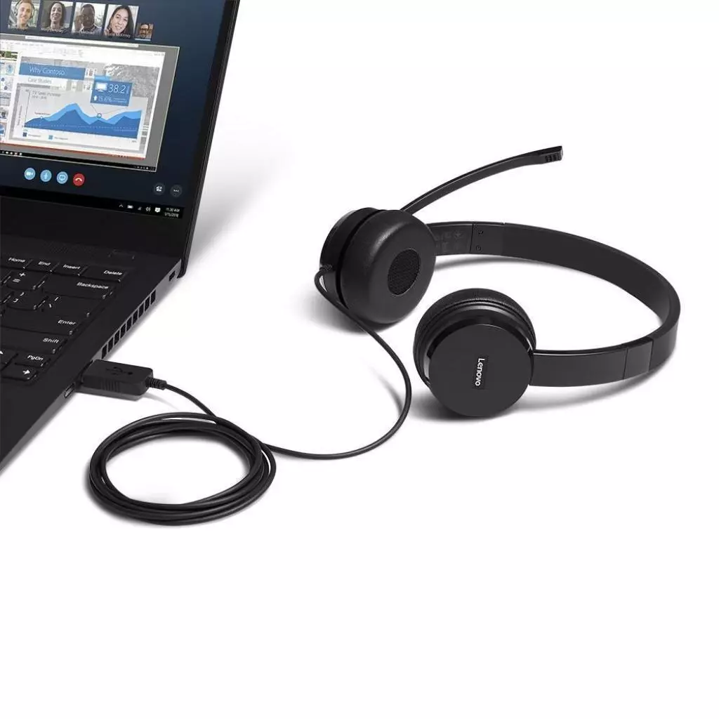 Наушники Lenovo 100 Stereo USB Headset (4XD0X88524) - 2 Наушники Lenovo 100 Stereo USB Headset (4XD0X88524) - 2