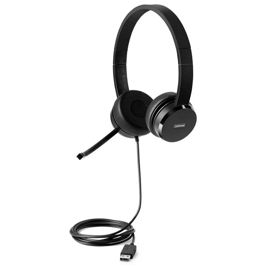 Наушники Lenovo 100 Stereo USB Headset (4XD0X88524) - 3 Наушники Lenovo 100 Stereo USB Headset (4XD0X88524) - 3