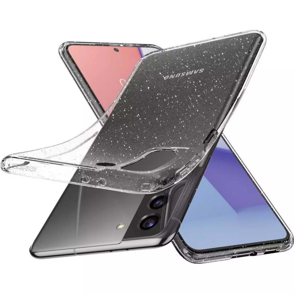 Чехол для моб. телефона Spigen Samsung Galaxy S21 Liquid Crystal Glitter, Crystal Quartz (ACS02420) - 3 Чехол для моб. телефона Spigen Samsung Galaxy S21 Liquid Crystal Glitter, Crystal Quartz (ACS02420) - 3