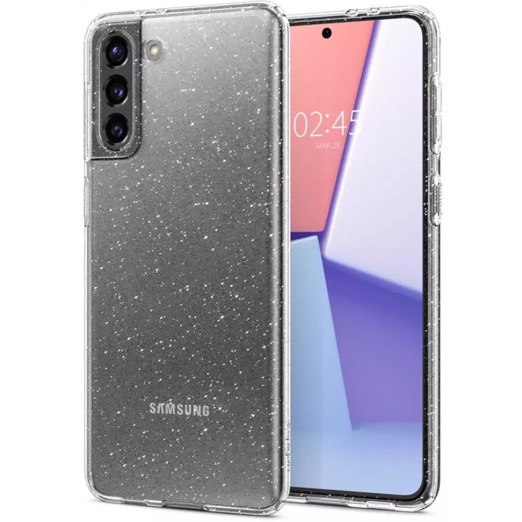 Чехол для моб. телефона Spigen Samsung Galaxy S21 Liquid Crystal Glitter, Crystal Quartz (ACS02420) - 4 Чехол для моб. телефона Spigen Samsung Galaxy S21 Liquid Crystal Glitter, Crystal Quartz (ACS02420) - 4