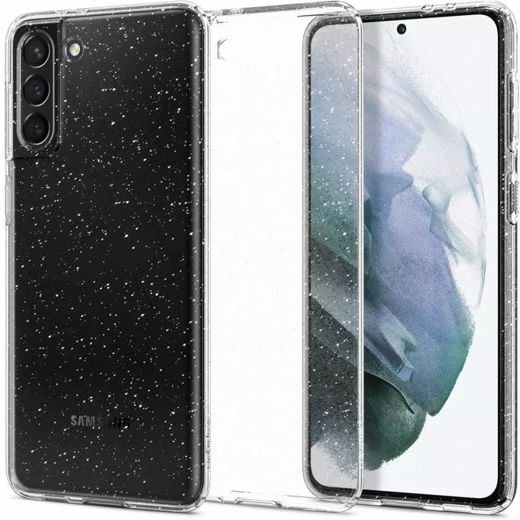 Чехол для моб. телефона Spigen Samsung Galaxy S21 Liquid Crystal Glitter, Crystal Quartz (ACS02420) - 5 Чехол для моб. телефона Spigen Samsung Galaxy S21 Liquid Crystal Glitter, Crystal Quartz (ACS02420) - 5