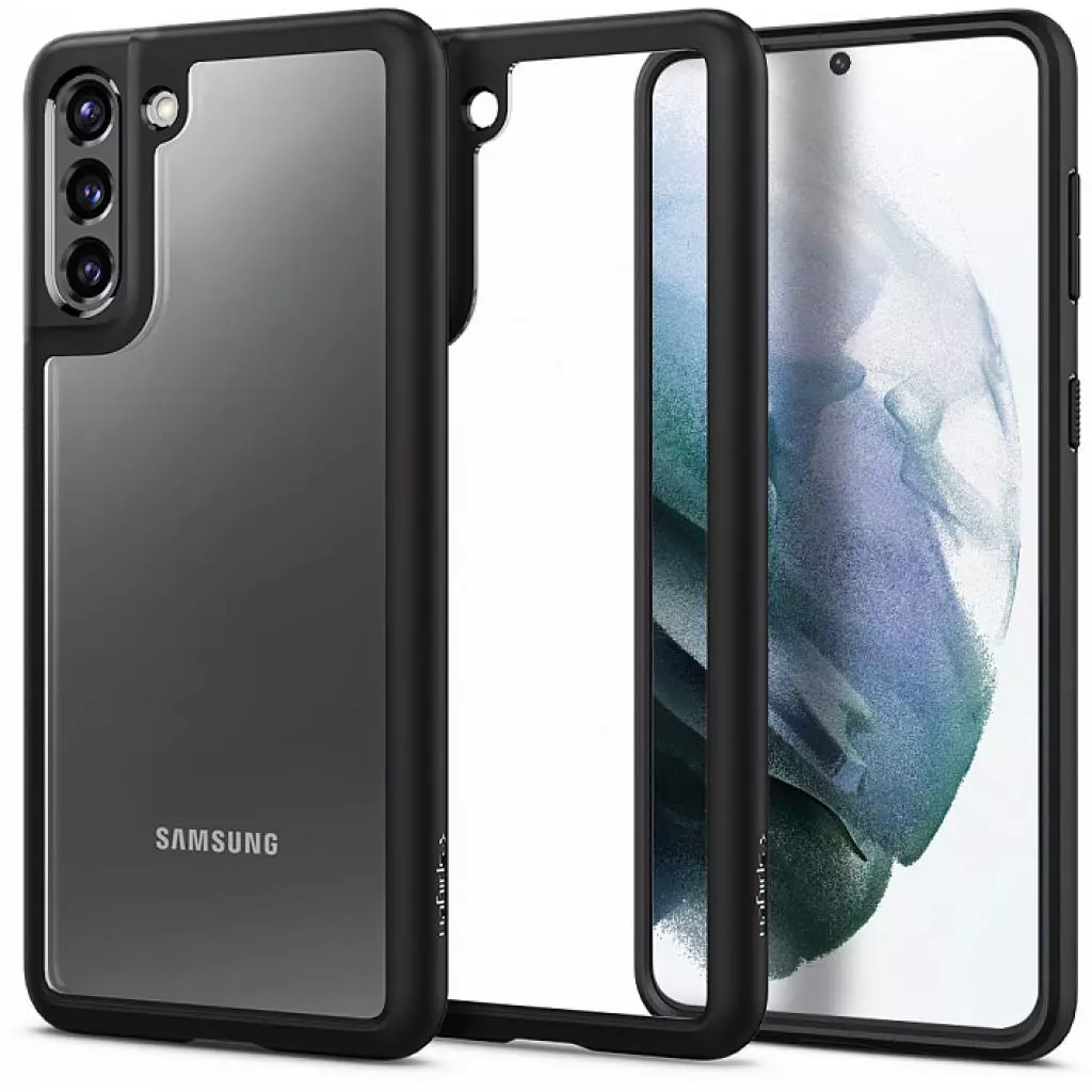 Чехол для моб. телефона Spigen Samsung Galaxy S21+ Ultra Hybrid, Matte Black (ACS02388) - 6 Чехол для моб. телефона Spigen Samsung Galaxy S21+ Ultra Hybrid, Matte Black (ACS02388) - 6