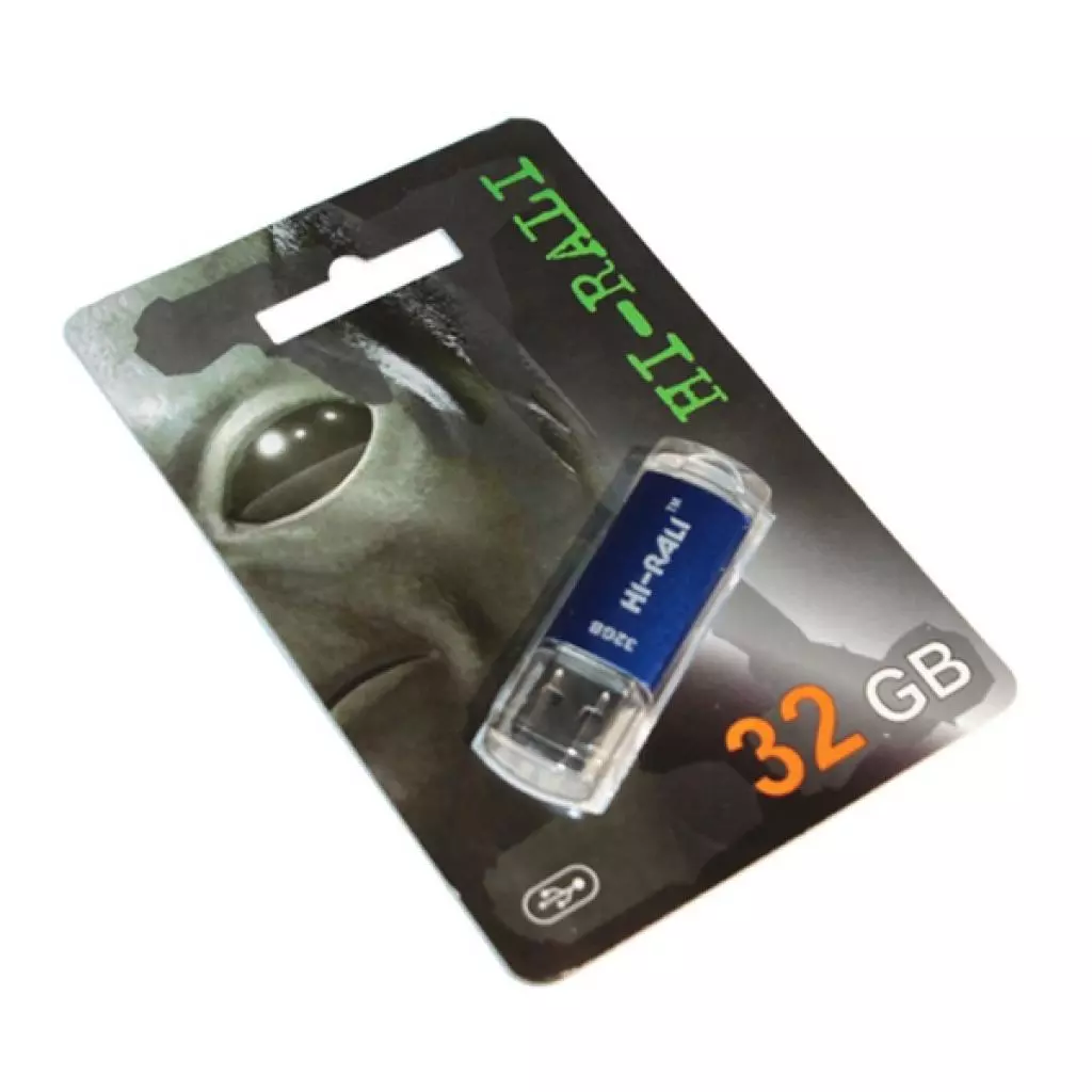 USB флеш накопитель Hi-Rali 32GB Rocket Series Blue USB 2.0 (HI-32GBVCBL)