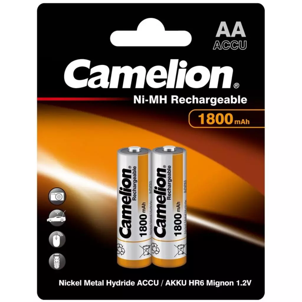 Аккумулятор Camelion AA 1800mAh Ni-MH * 2 R6-2BL (NH-AA1800BP2)