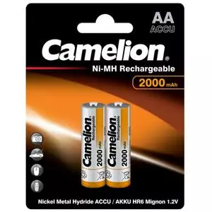 Аккумулятор Camelion AA 2000mAh Ni-MH * 2 R6-2BL (NH-AA2000BP2)