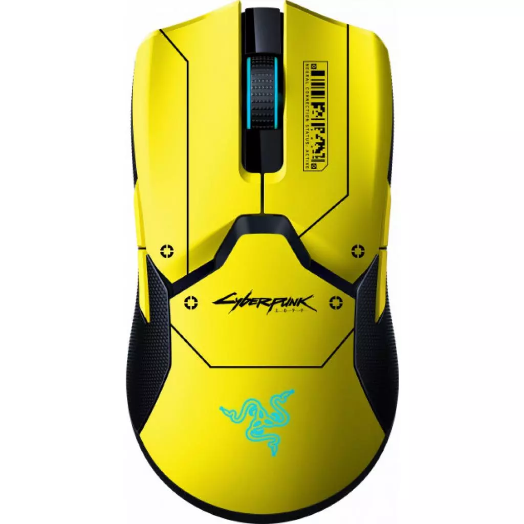 Мышка Razer Viper Ultimate Wireless Mouse Dock Cyberpunk 2077 Edition (RZ01-03050500-R3M1) - 1 Мышка Razer Viper Ultimate Wireless Mouse Dock Cyberpunk 2077 Edition (RZ01-03050500-R3M1) - 1
