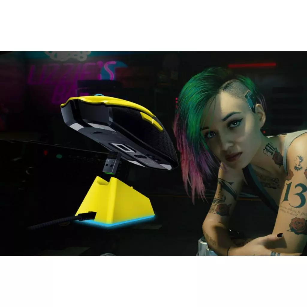 Мышка Razer Viper Ultimate Wireless Mouse Dock Cyberpunk 2077 Edition (RZ01-03050500-R3M1) - 3 Мышка Razer Viper Ultimate Wireless Mouse Dock Cyberpunk 2077 Edition (RZ01-03050500-R3M1) - 3