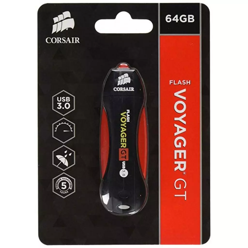 USB флеш накопитель Corsair 128GB Voyager GT USB 3.0 (CMFVYGT3C-128GB) - 3 USB флеш накопитель Corsair 128GB Voyager GT USB 3.0 (CMFVYGT3C-128GB) - 3