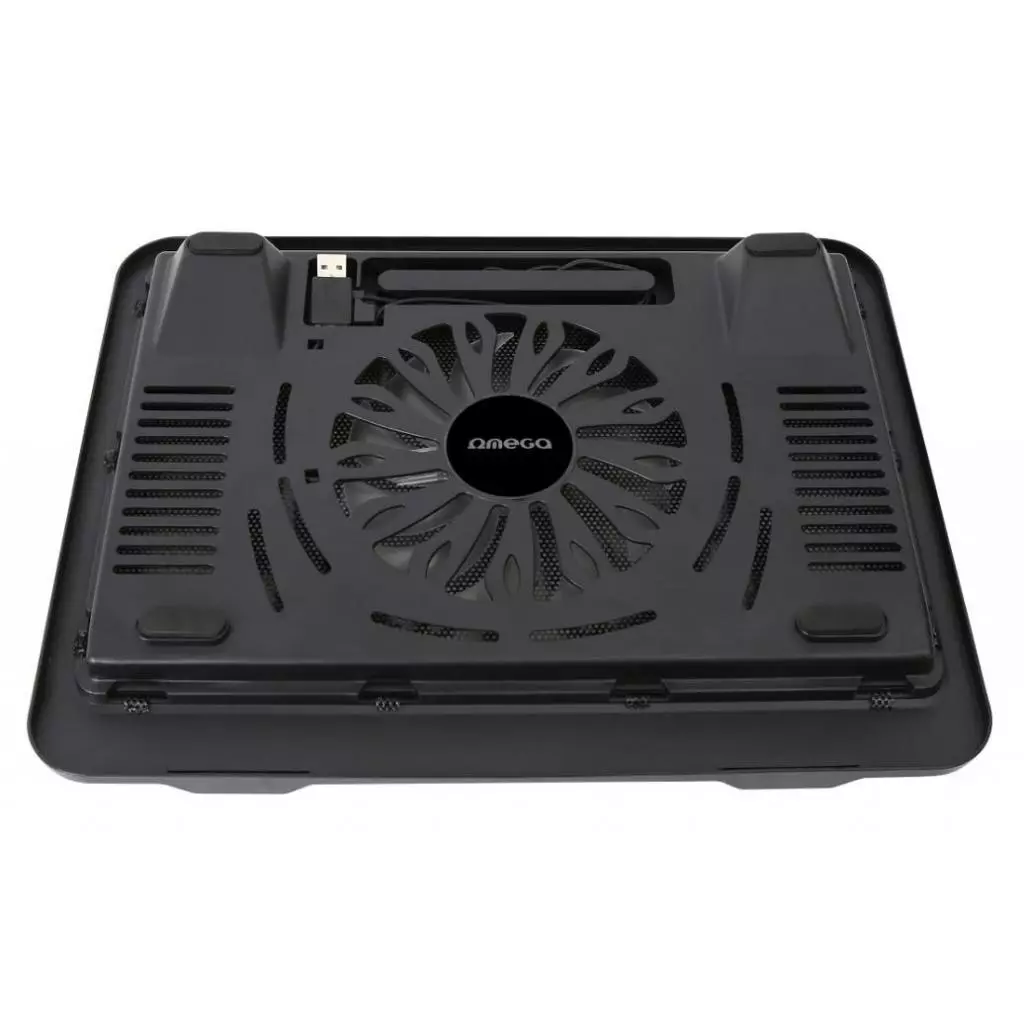 Подставка для ноутбука Omega Laptop Cooler pad "WIND" 14cm fan black (OMNCPWB) - 1 Подставка для ноутбука Omega Laptop Cooler pad "WIND" 14cm fan black (OMNCPWB) - 1