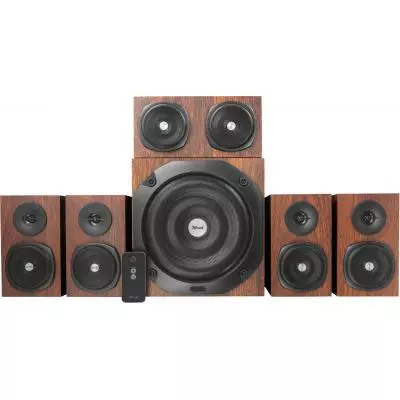 Акустическая система Trust Vigor 5.1 Surround Speaker System Brown (21786) - 1 Акустическая система Trust Vigor 5.1 Surround Speaker System Brown (21786) - 1