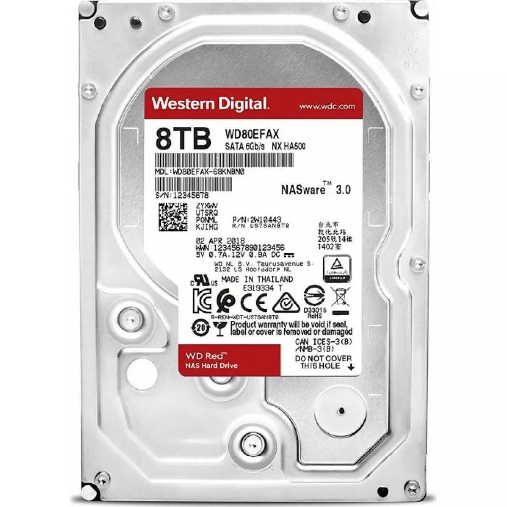 Жесткий диск 3.5" 8TB WD (WD80EFBX) - 2 Жесткий диск 3.5" 8TB WD (WD80EFBX) - 2