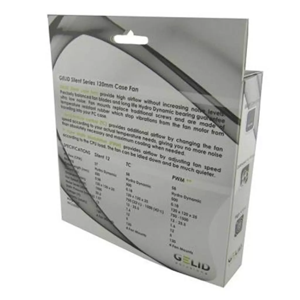 Кулер для корпуса Gelid Solutions Silent 12 (FN-SX12-10) - 2 Кулер для корпуса Gelid Solutions Silent 12 (FN-SX12-10) - 2