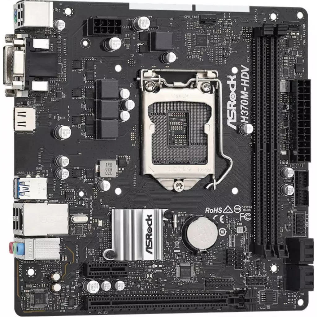 Материнская плата ASRock H370M-HDV - 2 Материнская плата ASRock H370M-HDV - 2