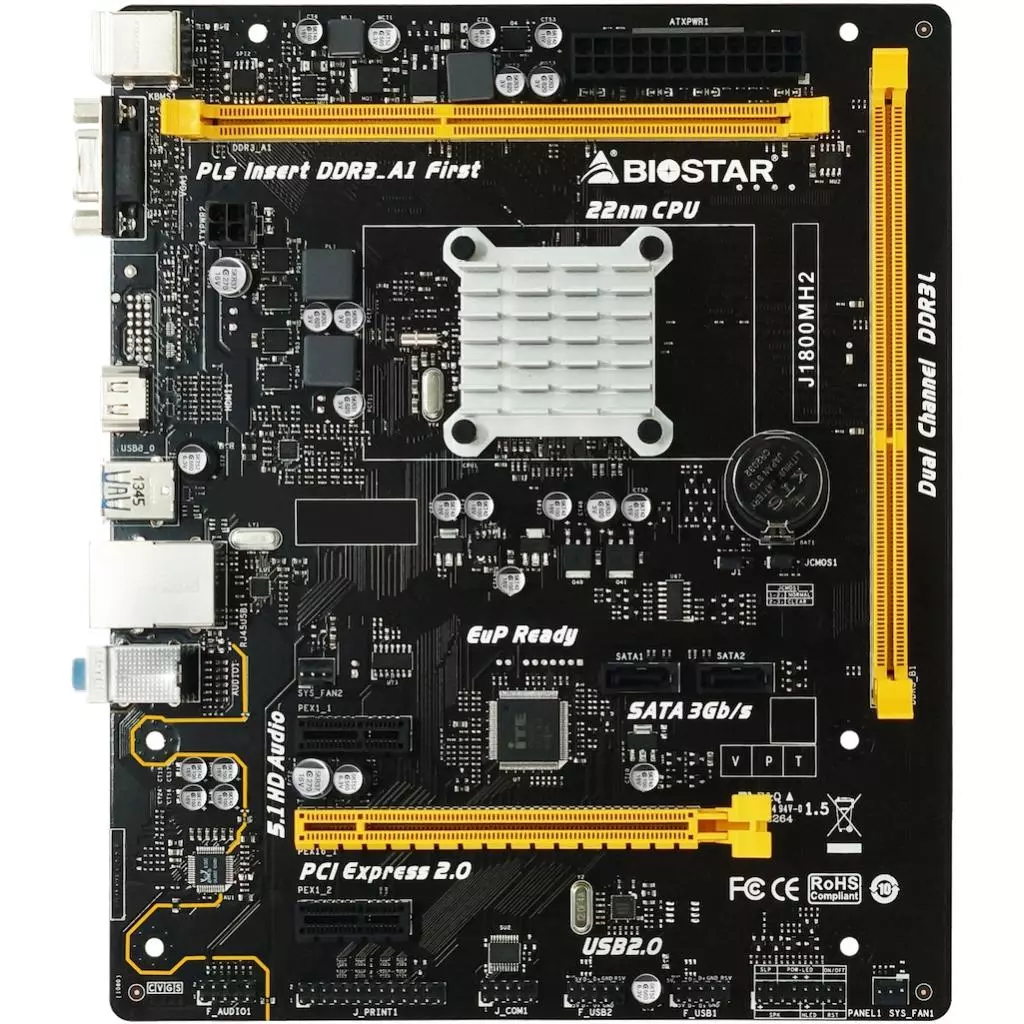 Материнская плата Biostar J1800MH2 - 1 Материнская плата Biostar J1800MH2 - 1
