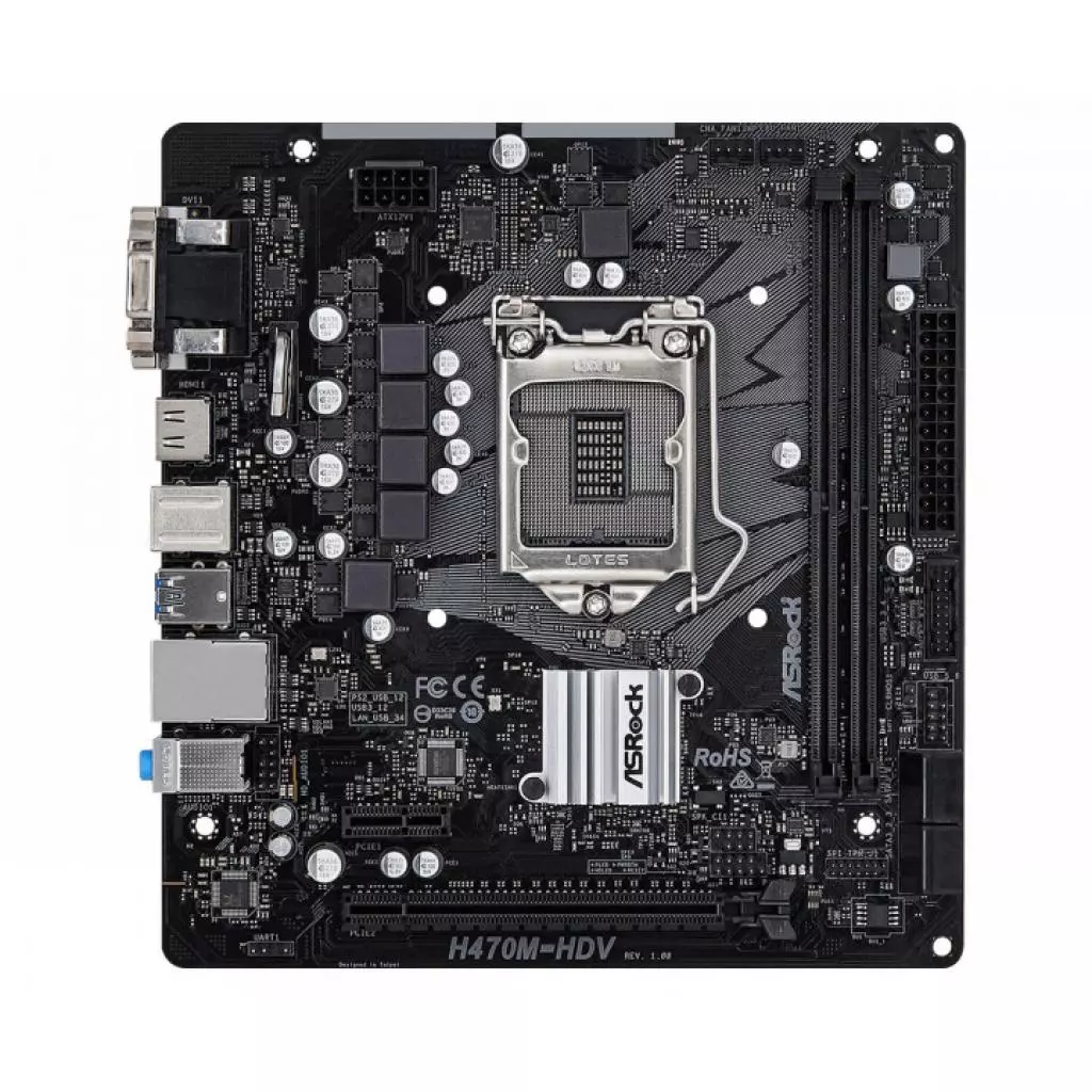 Материнская плата ASRock H470M-HDV - 1 Материнская плата ASRock H470M-HDV - 1