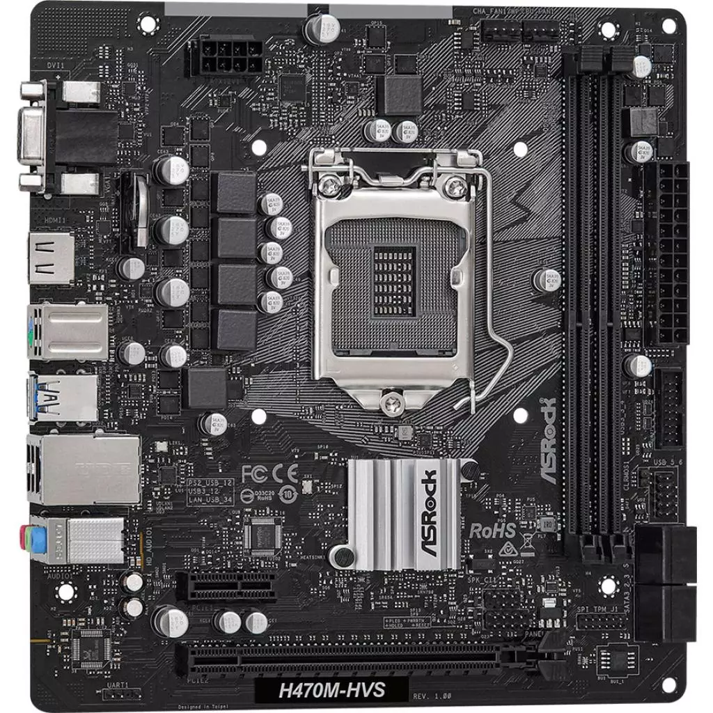 Материнская плата ASRock H470M-HVS - 3 Материнская плата ASRock H470M-HVS - 3