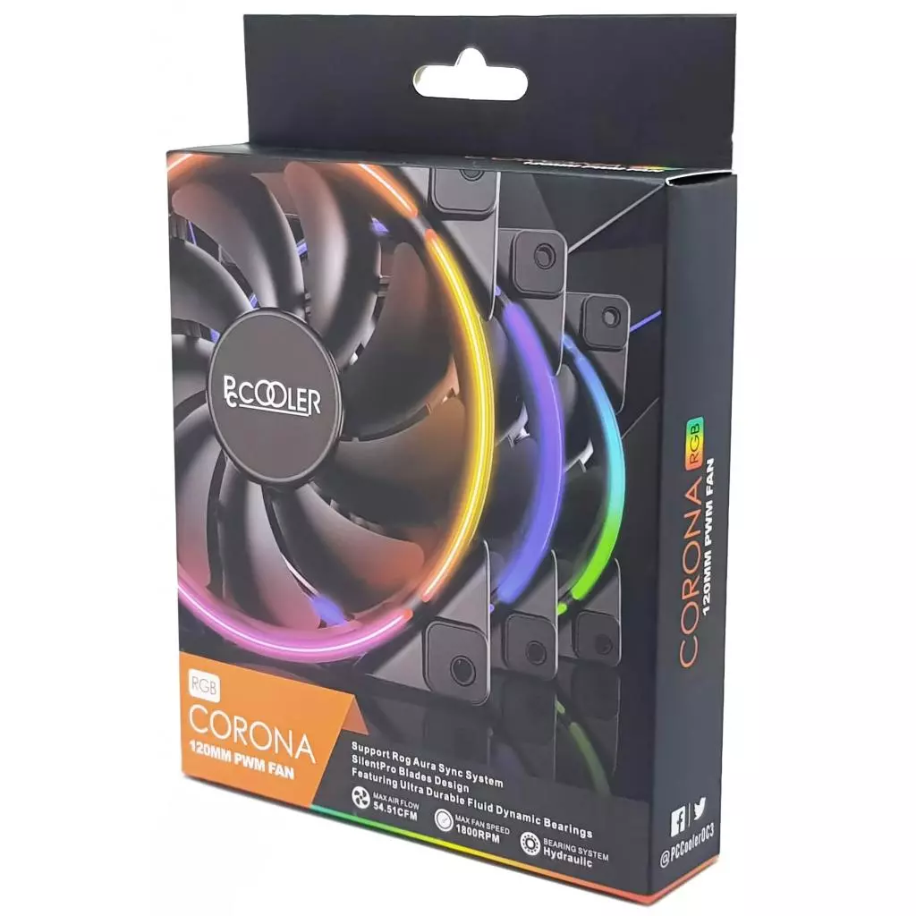 Кулер для корпуса PcСooler CORONA RGB - 3