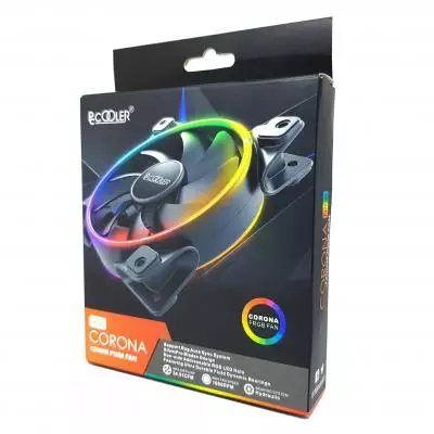 Кулер для корпуса PcСooler CORONA Dual Ring FRGB - 8 Кулер для корпуса PcСooler CORONA Dual Ring FRGB - 8