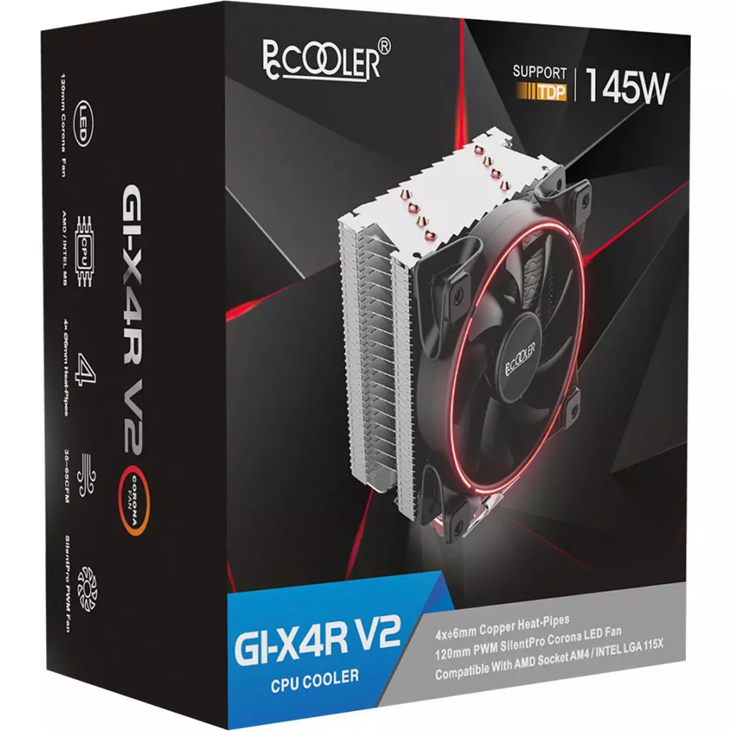 Кулер для процессора PcСooler GI-X4R V2 - 6 Кулер для процессора PcСooler GI-X4R V2 - 6