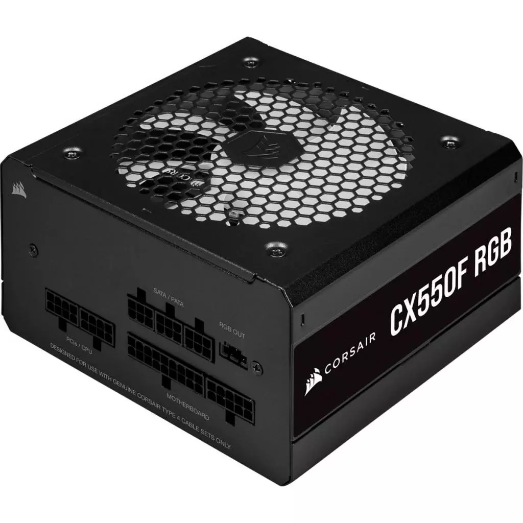 Блок питания Corsair 550W CX550F RGB (CP-9020216-EU) - 1 Блок питания Corsair 550W CX550F RGB (CP-9020216-EU) - 1