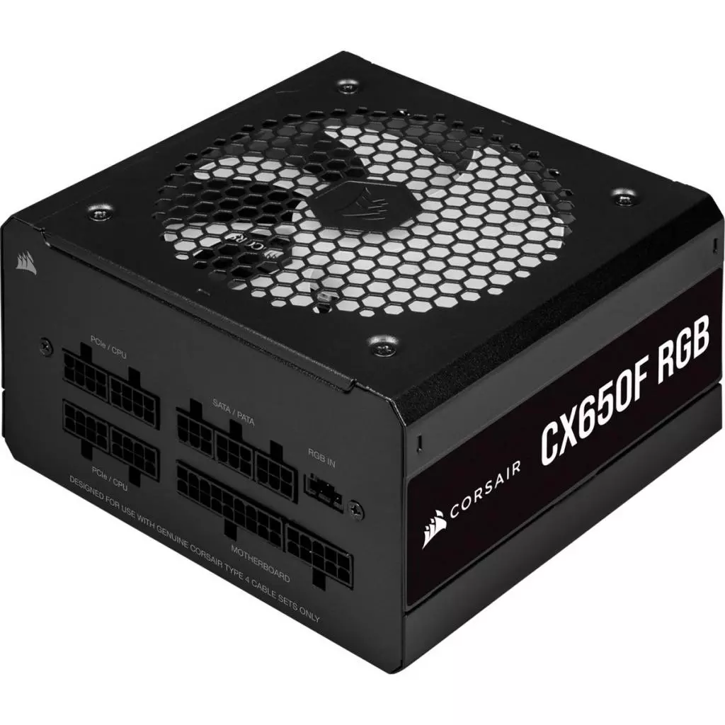Блок питания Corsair 650W CX650F RGB (CP-9020217-EU) - 1