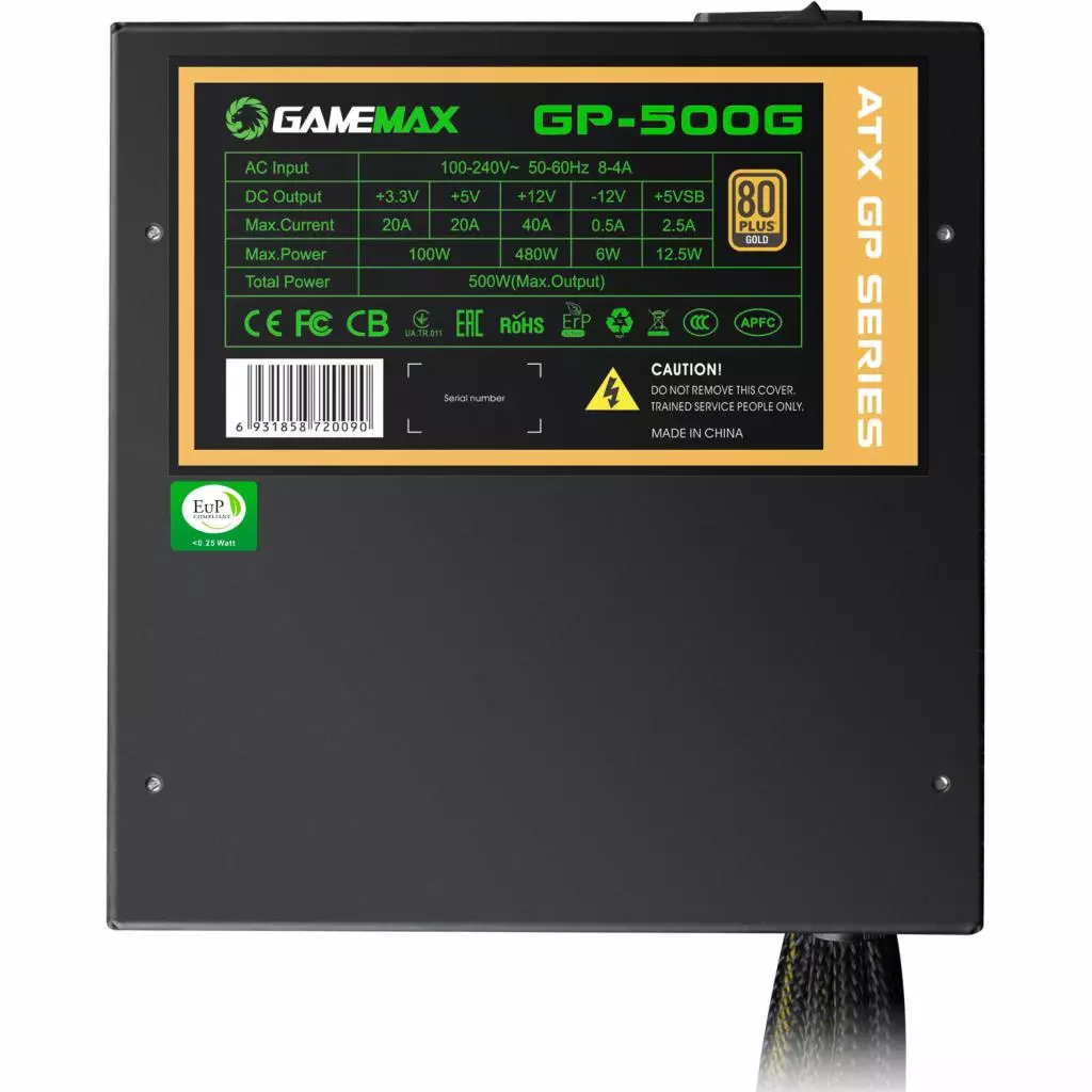 Блок питания Gamemax 500W (GP-500G) - 4 Блок питания Gamemax 500W (GP-500G) - 4