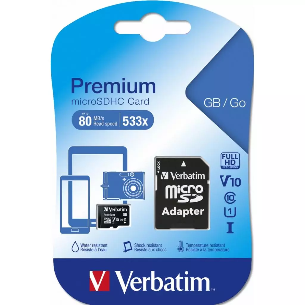 Карта памяти Verbatim 32GB microSDHC class 10 (MDAVR-9/G) - 1 Карта памяти Verbatim 32GB microSDHC class 10 (MDAVR-9/G) - 1