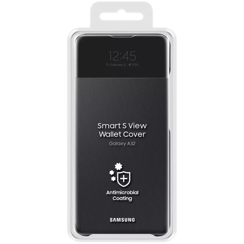 Чехол для моб. телефона Samsung SAMSUNG Galaxy A32/A325 S View Wallet Cover Black (EF-EA325PBEGRU) - 4 Чехол для моб. телефона Samsung SAMSUNG Galaxy A32/A325 S View Wallet Cover Black (EF-EA325PBEGRU) - 4