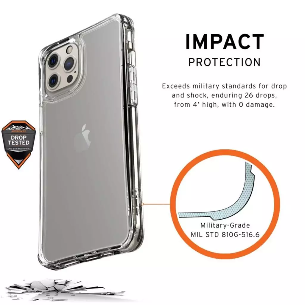 Чехол для моб. телефона Uag Apple iPhone 12 Pro Max Plyo Crystal, Crystal Clear (112362174343) - 5 Чехол для моб. телефона Uag Apple iPhone 12 Pro Max Plyo Crystal, Crystal Clear (112362174343) - 5