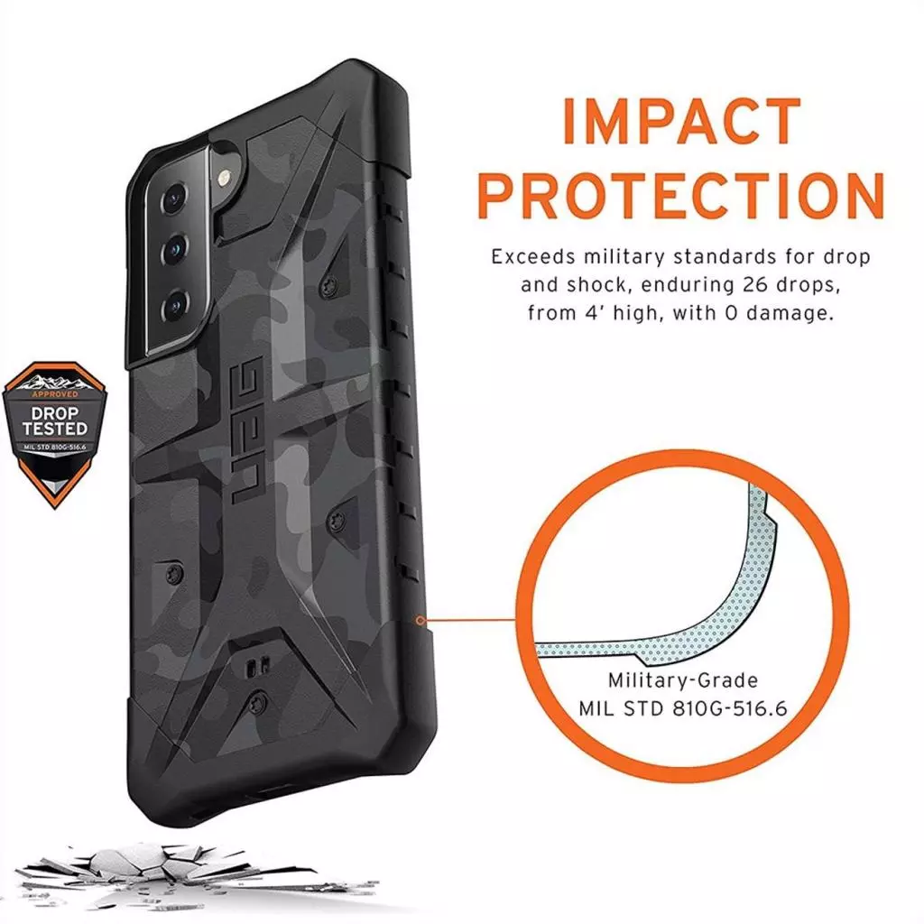 Чехол для моб. телефона Uag Samsung Galaxy S21 Pathfinder SE, Midnight Camo (212817114061) - 4 Чехол для моб. телефона Uag Samsung Galaxy S21 Pathfinder SE, Midnight Camo (212817114061) - 4