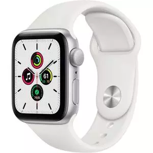 Смарт-часы Apple Watch SE GPS, 40mm Silver Aluminium Case with White Sport Ba (MYDM2UL/A)